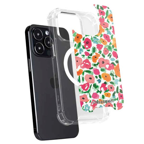 Bouffants and Broken Hearts Watercolor Floral iPhone 15 Pro Max MagSafe Case