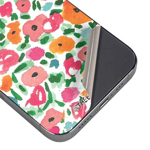 Bouffants and Broken Hearts Watercolor Floral iPhone 14 Pro Max Skin