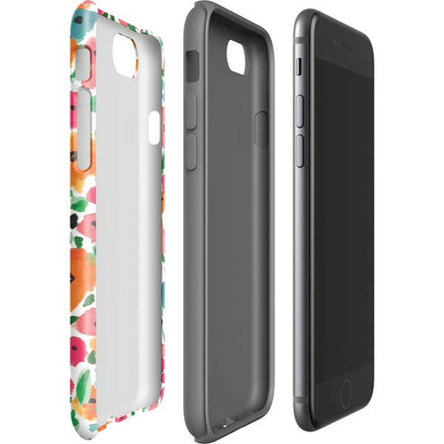 Bouffants and Broken Hearts Watercolor Floral iPhone SE (2nd & 3rd Gen) Pro Case