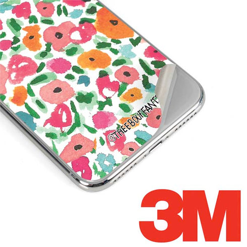 Bouffants and Broken Hearts Watercolor Floral iPhone X Skin