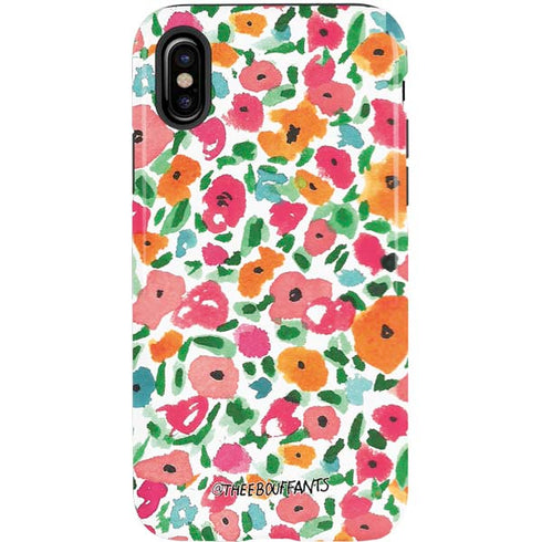 Bouffants and Broken Hearts Watercolor Floral iPhone XS Pro Case