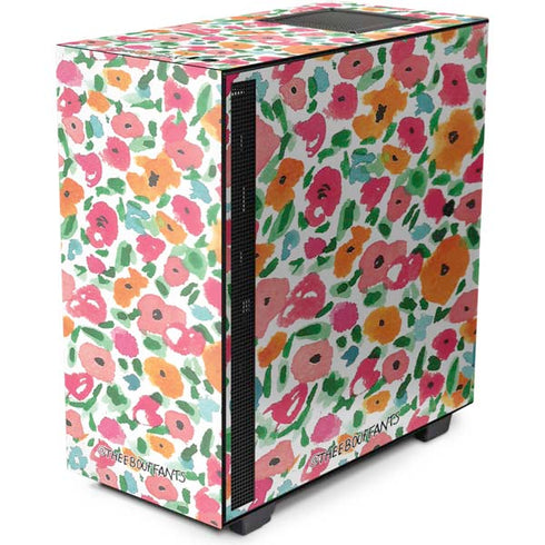 Bouffants and Broken Hearts Watercolor Floral NZXT H510 Compact ATX Mid-Tower Case Skin