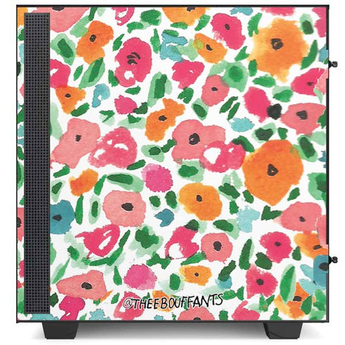Bouffants and Broken Hearts Watercolor Floral NZXT H510 Compact ATX Mid-Tower Case Skin