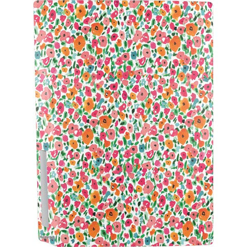 Bouffants and Broken Hearts Watercolor Floral PS5 Console Skin
