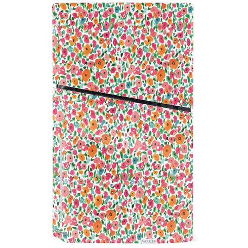 Bouffants and Broken Hearts Watercolor Floral PS5 Slim Disk Console Skin