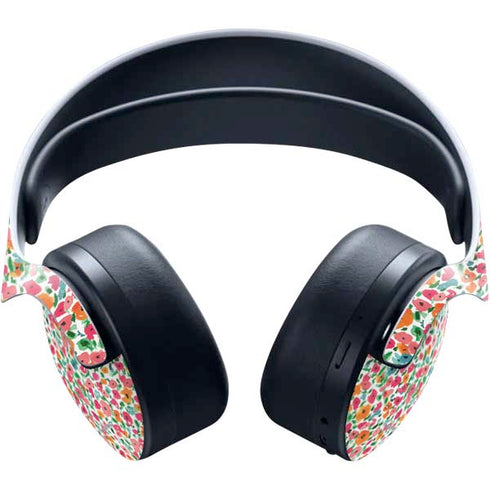 Bouffants and Broken Hearts Watercolor Floral PULSE 3D Wireless Headset for PS5 Skin