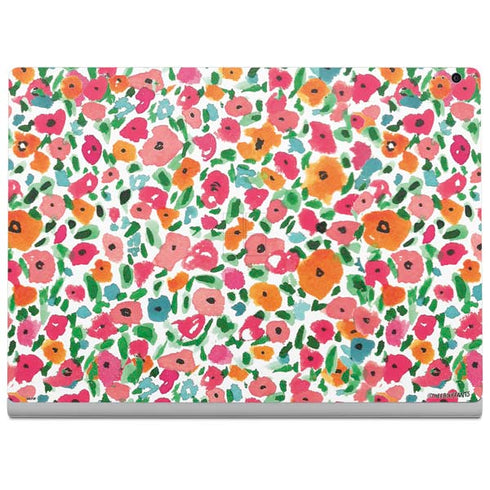 Bouffants and Broken Hearts Watercolor Floral Surface Book 2 13.5in Skin