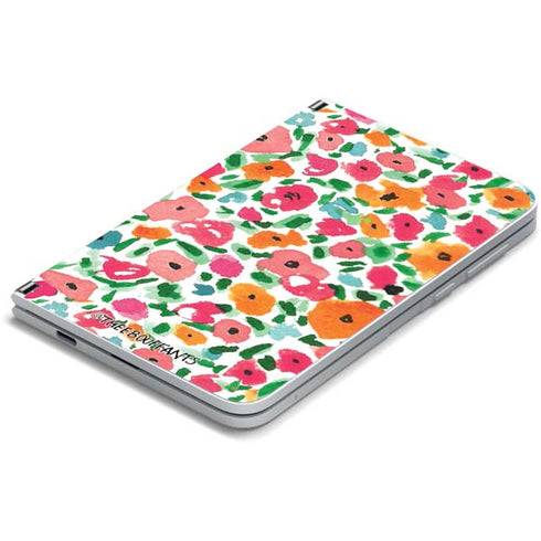 Bouffants and Broken Hearts Watercolor Floral Surface Duo Skin