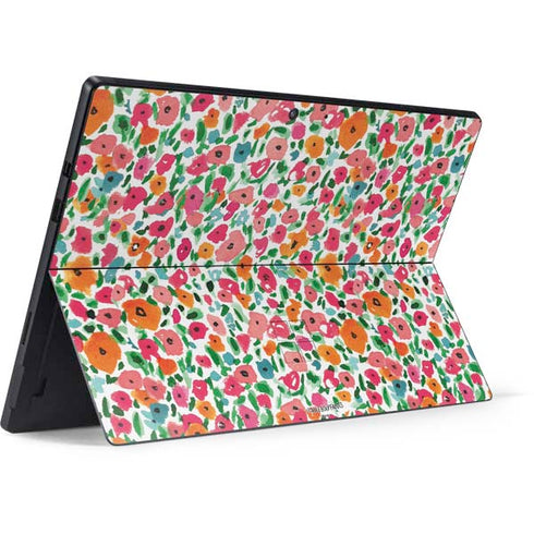 Bouffants and Broken Hearts Watercolor Floral Surface Pro 7 Skin