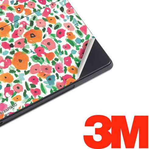 Bouffants and Broken Hearts Watercolor Floral Surface Pro 7 Skin