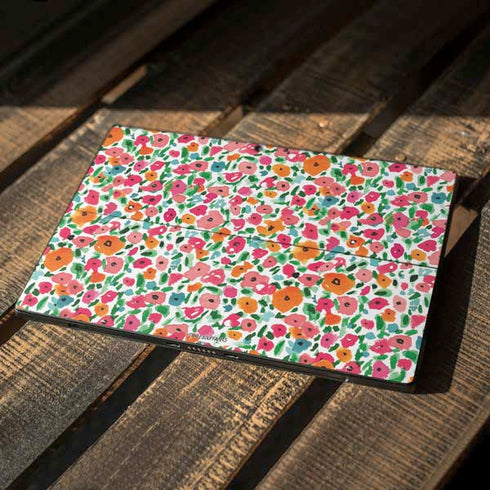 Bouffants and Broken Hearts Watercolor Floral Surface Pro 7 Skin