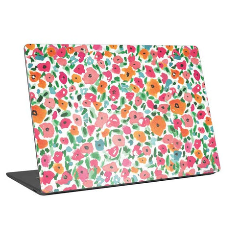 Bouffants and Broken Hearts Watercolor Floral Universal Laptop 11in (8.8 x 6.2in) Skin