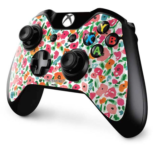 Bouffants and Broken Hearts Watercolor Floral Xbox One Controller Skin