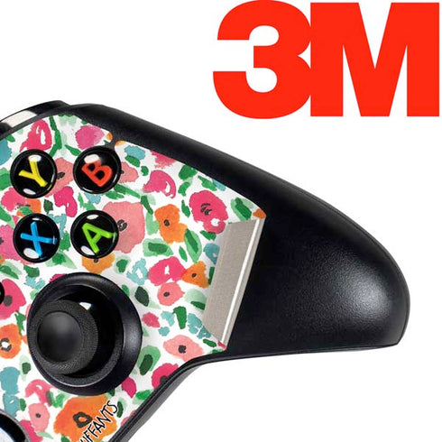Bouffants and Broken Hearts Watercolor Floral Xbox One Controller Skin