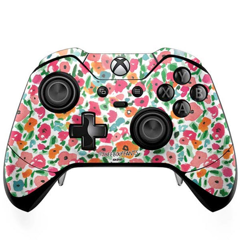 Bouffants and Broken Hearts Watercolor Floral Xbox One Elite Controller Skin