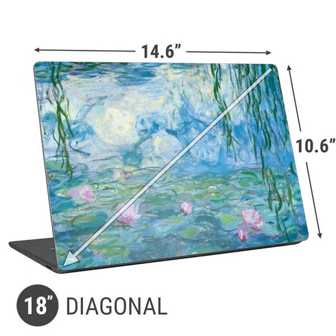 Claude Monet Waterlilies, 1916-19 Universal Laptop 18in (14.6 x 10.6in) Skin