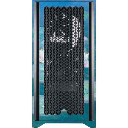 Claude Monet Waterlilies, Evening Corsair 4000D Tempered Glass Mid-Tower ATX Case Skin