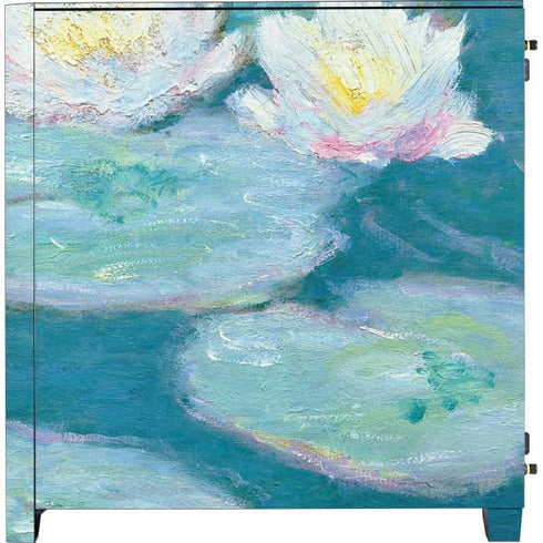 Claude Monet Waterlilies, Evening Corsair 4000D Tempered Glass Mid-Tower ATX Case Skin
