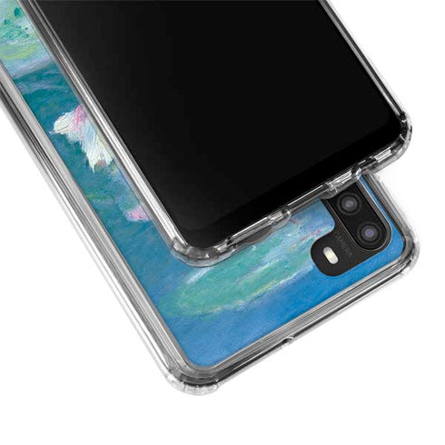 Claude Monet Waterlilies, Evening Galaxy A21 Clear Case