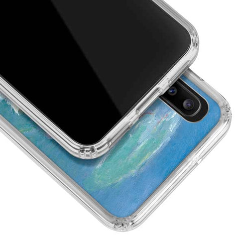 Claude Monet Waterlilies, Evening Galaxy A30 Clear Case