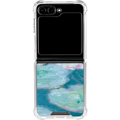 Waterlilies, Evening by Monet Galaxy Z Flip5 5G Clear Case