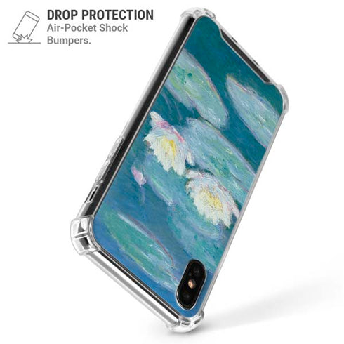 Waterlilies, Evening by Monet iPhone XS Max Clear Case