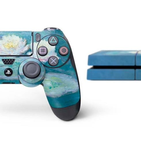 Claude Monet Waterlilies, Evening PS4 Console and Controller Bundle Skin