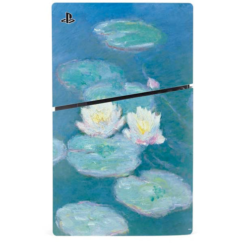 Waterlilies, Evening by Monet PS5 Slim Digital Edition Console Skin