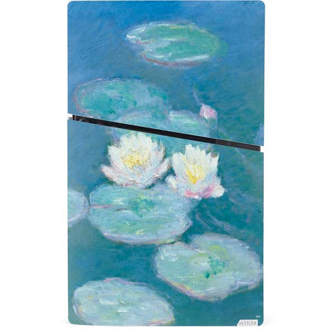 Waterlilies, Evening by Monet PS5 Slim Digital Edition Console Skin
