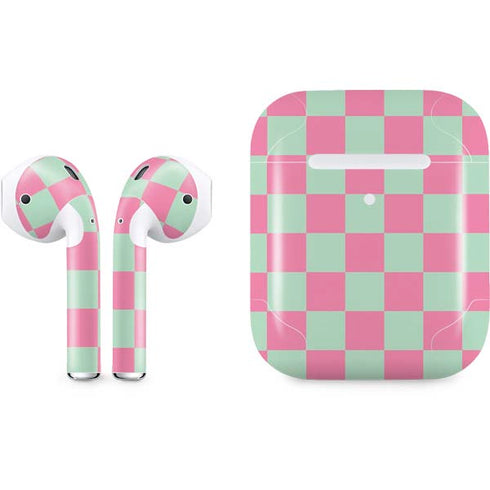 Watermelon Checkered Apple AirPods 2 Skin