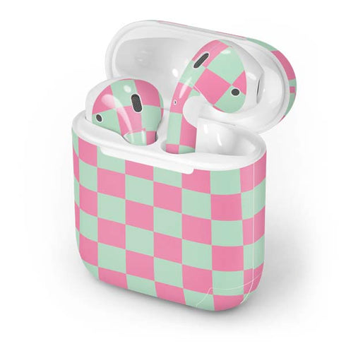 Watermelon Checkered Apple AirPods Skin