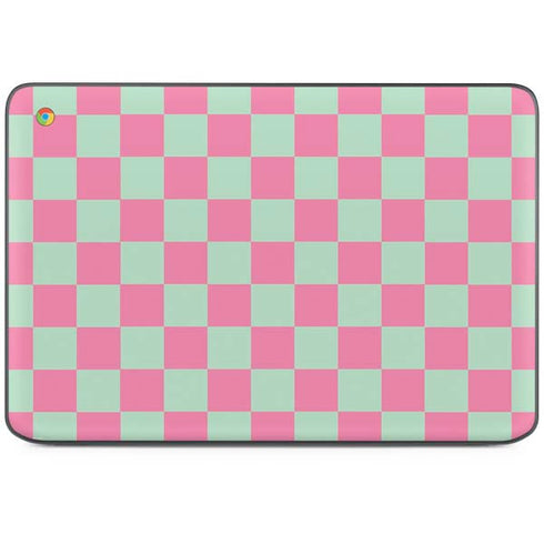 Watermelon Checkered HP Chromebook Skin