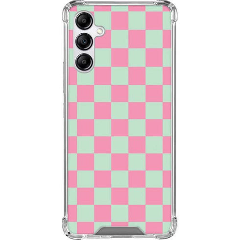 Watermelon Checkered Galaxy A14 5G Clear Case