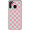 Watermelon Checkered Galaxy A21 Clear Case
