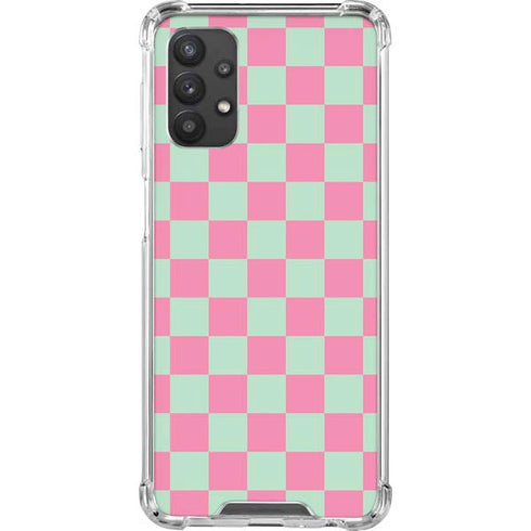 Watermelon Checkered Galaxy A32 5G Clear Case