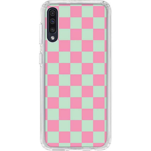 Watermelon Checkered Galaxy A50 Clear Case