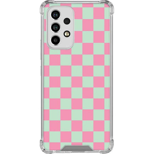 Watermelon Checkered Galaxy A53 5G Clear Case