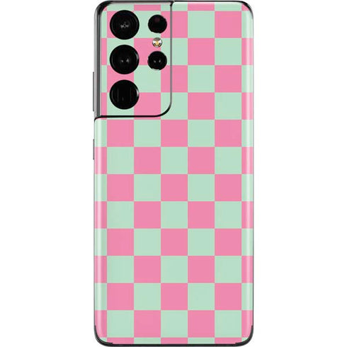 Watermelon Checkered Galaxy S21 Ultra 5G Skin