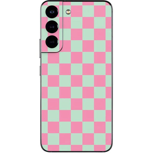 Watermelon Checkered Galaxy S22 Skin