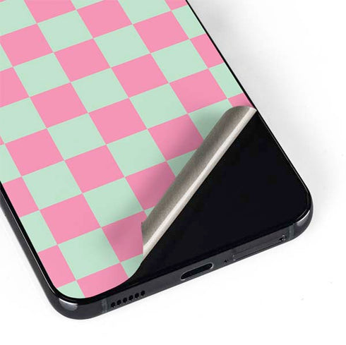 Watermelon Checkered Galaxy S22 Skin