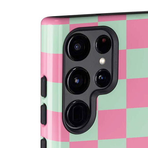 Watermelon Checkered Galaxy S22 Ultra Pro Case