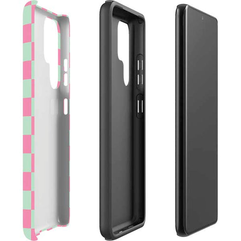 Watermelon Checkered Galaxy S22 Ultra Pro Case