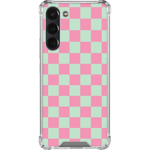 Watermelon Checkered Galaxy S23 Plus Clear Case