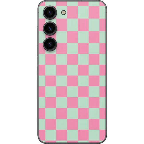 Watermelon Checkered Galaxy S23 Skin