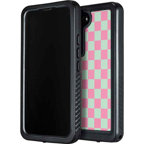 Watermelon Checkered Galaxy S23 Waterproof Case