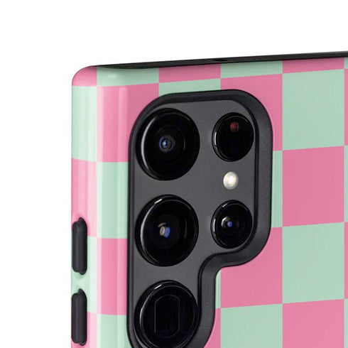 Watermelon Checkered Galaxy S24 Ultra Impact Case