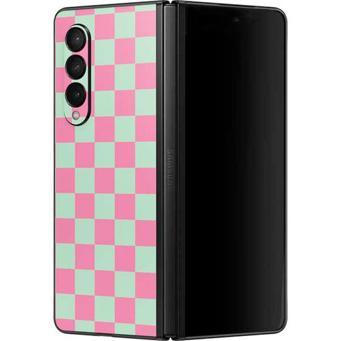 Watermelon Checkered Galaxy Z Fold3 5G Skin