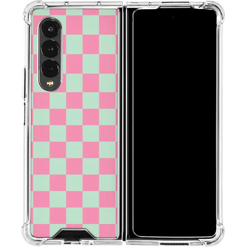 Watermelon Checkered Galaxy Z Fold4 5G Clear Case
