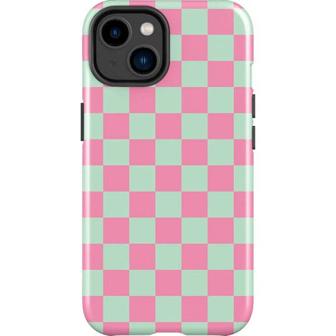 Watermelon Checkered iPhone 15 Plus Impact Case