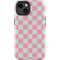 Watermelon Checkered iPhone 14 Plus Impact Case